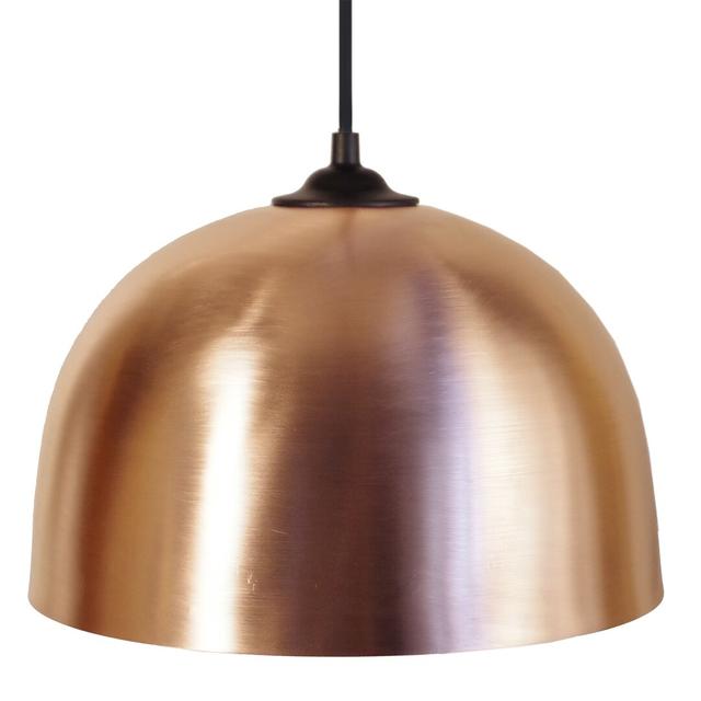 Maltare 1 - Light Dome Pendant 17 Stories Shade Colour: Copper on Productcaster.