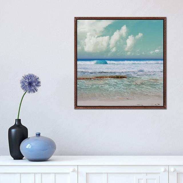 Print on Canvas Highland Dunes Size: 45.72cm H x 45.72cm W x 3.81cm D, Format: Classic Brown Wood Framed on Productcaster.