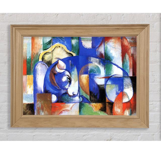 Franz Marc Bull Framed Print Ivy Bronx Size: 42cm H x 59.7cm W x 8cm D, Format: Antique Gold Framed Paper on Productcaster.