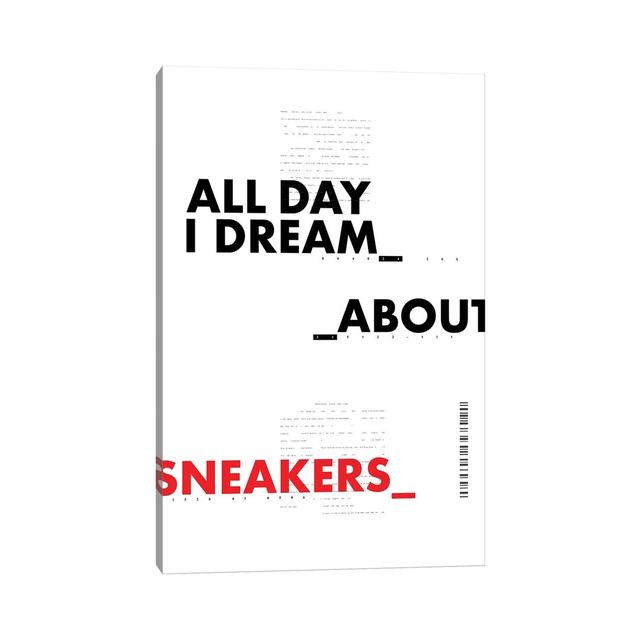 All Day I Dream About Sneakers II Happy Larry Size: 101.6cm H x 66.04cm W x 3.81cm D on Productcaster.