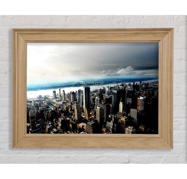 New York City Hudson River - Druck Bright Star Größe: 42 cm H x 59,7 cm B x 8 cm T on Productcaster.