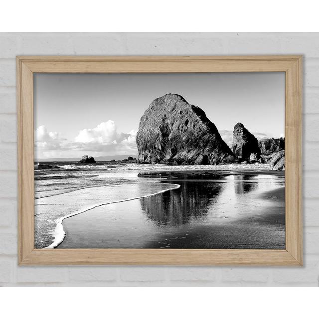 Magnificent Ocean Rocks B N W - Print Bright Star Size: 29.7cm H x 42cm W x 1.5cm D on Productcaster.