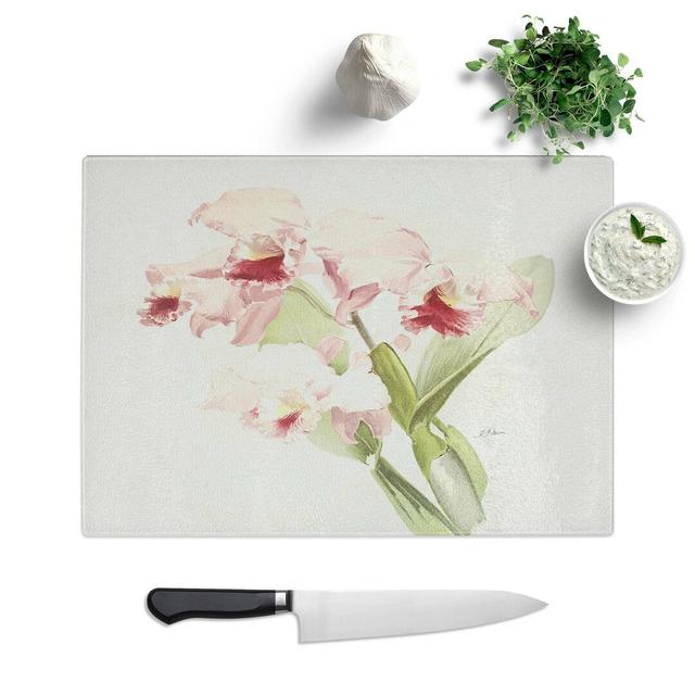 Glass Magnolia Flowers Illustration Tab.49 by Frederick Sander Chopping Board East Urban Home Size: 28.5 cm W x 20 cm L on Productcaster.