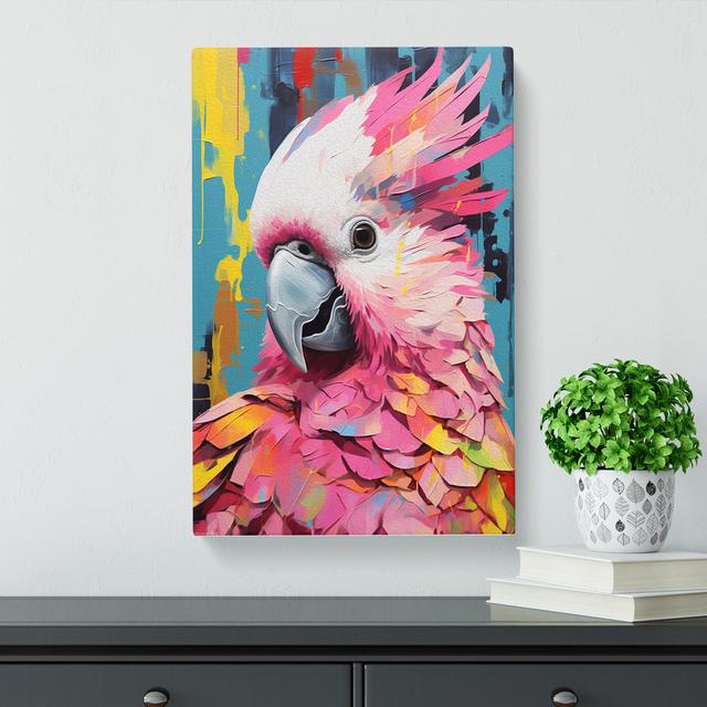 Cockatoo Pop - Wrapped Canvas Art Prints 17 Stories Size: 50cm H x 35cm W x 3cm D on Productcaster.