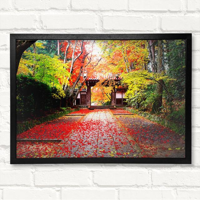 Autumn In Japan - Closed Corner Frame Art Prints on Wood ClassicLiving Size: 29.7cm H x 42cm W on Productcaster.