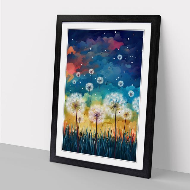 Dandelion Colour Field No.2 - Print Marlow Home Co. Format: Black Framed, Size: 46cm H x 34cm W on Productcaster.