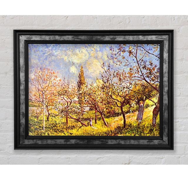 Sisley An Orchard In Spring - Single Picture Frame Art Prints Bright Star Size: 59.7cm H x 84.1cm W x 8cm D on Productcaster.