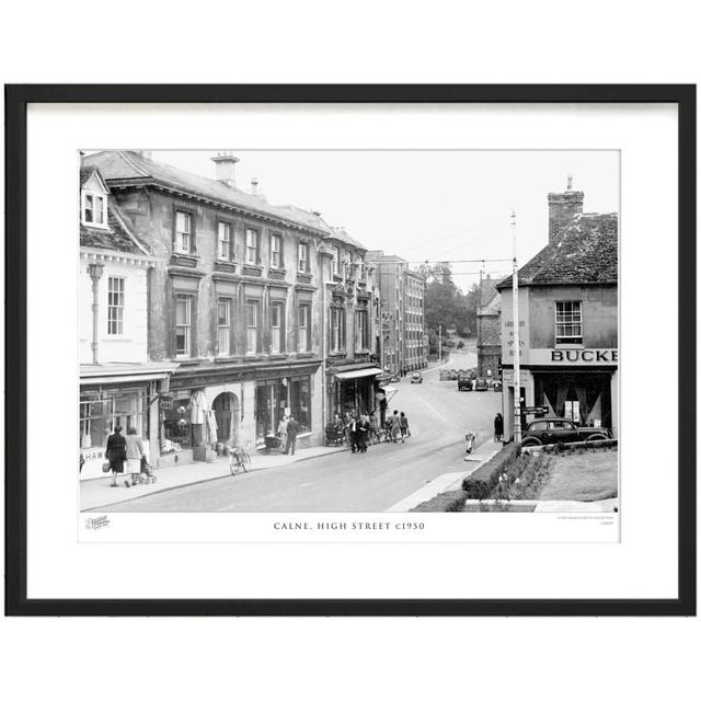 'Calne, High Street C1950' - Picture Frame Photograph Print on Paper The Francis Frith Collection Size: 60cm H x 80cm W x 2.3cm D on Productcaster.