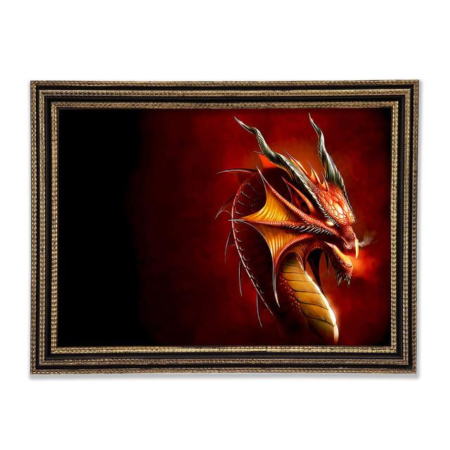 Dragons Breath Framed Print Happy Larry Size: 42cm H x 59.7cm W x 3cm D on Productcaster.