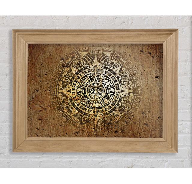 Mayan Sun 1 Framed Print Bright Star Size: 84.1cm H x 142.2cm W x 8cm D on Productcaster.