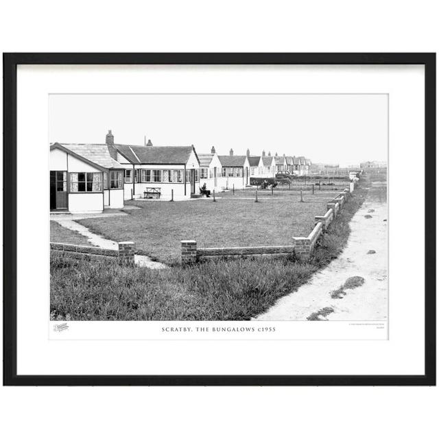 'Scratby, the Bungalows C1955' by Francis Frith - Picture Frame Photograph Print on Paper The Francis Frith Collection Size: 45cm H x 60cm W x 2.3cm D on Productcaster.