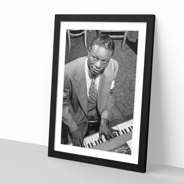 'Nat King Cole' Framed Photographic Print Big Box Art Frame Colour: Black on Productcaster.