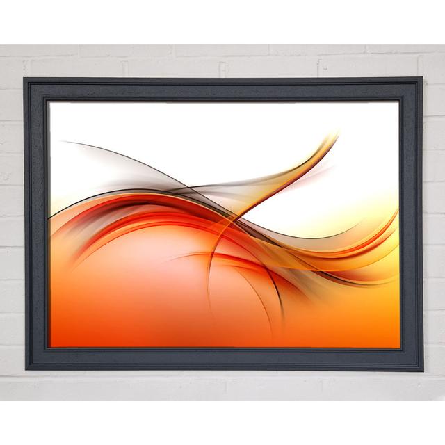 Fire Abstract Swirls - Single Picture Frame Art Prints Ivy Bronx Size: 21cm H x 29.7cm W on Productcaster.