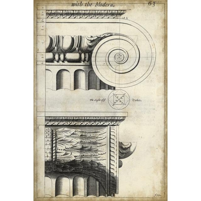 Architectural Composition II Fleur De Lis Living Size: 76cm H x 51cm W on Productcaster.