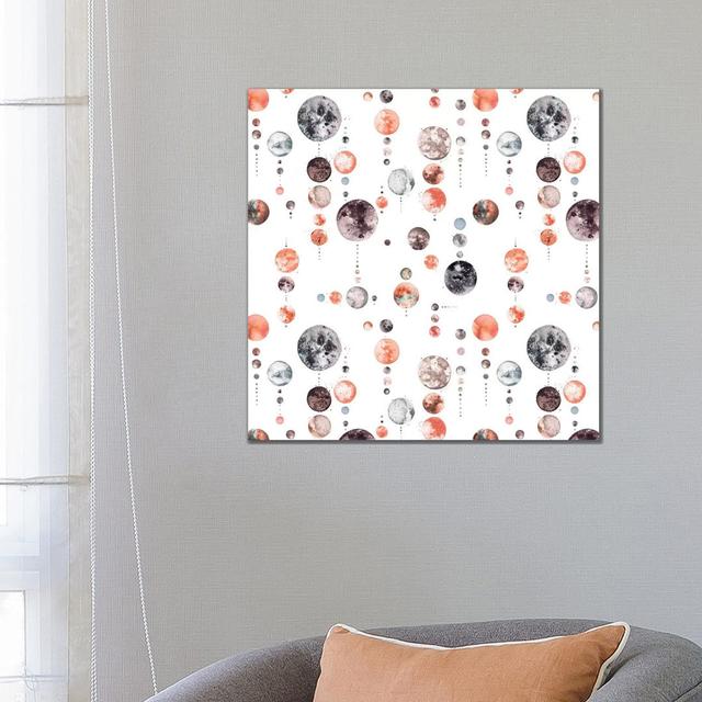 Full Moons Astrology by Ninola Design - Wrapped Canvas Gallery-Wrapped Canvas Giclée Metro Lane Size: 66.04cm H x 66.04cm W x 3.81cm D on Productcaster.