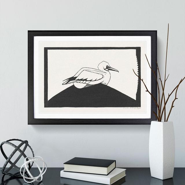 Northern Gannet by Samuel De Mesquita - Picture Frame Painting East Urban Home Frame Option: Black Framed, Size: 48cm H x 65cm W x 2cm D on Productcaster.