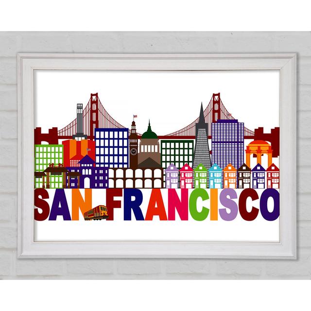 Outline Of The City 2 Framed Print Bright Star Size: 59.7cm H x 84.1cm W x 1.5cm D on Productcaster.