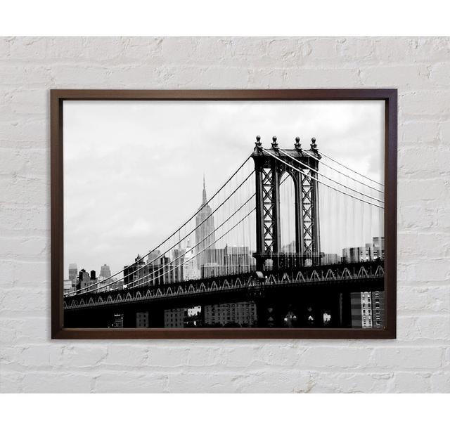 New York City Empire State Building Afar - Print Bright Star Size: 84.1cm H x 118.9cm W on Productcaster.