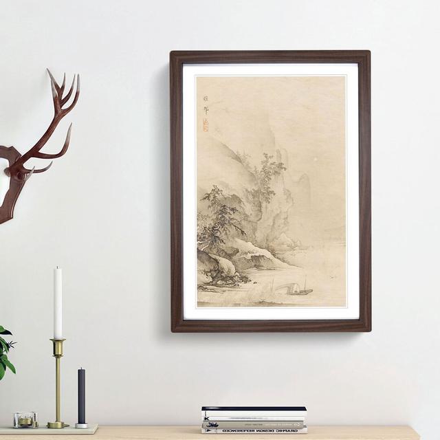 The Second Ode on the Red Cliff by Hashimoto Gaho - Picture Frame Painting Print East Urban Home Frame Option: Walnut Framed, Size: 65cm H x 48cm W x on Productcaster.