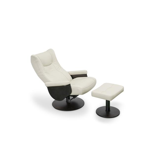 Brise Armchair Wooden Arms Isabelle & Max Leg Colour: Wenge, Upholstery Colour: White on Productcaster.