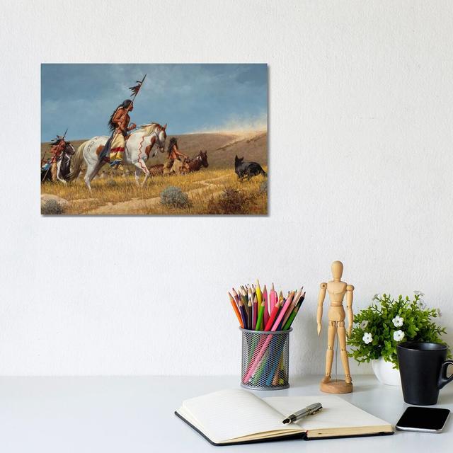 Arrival Of The Horse Traders by Joe Velazquez - Wrapped Canvas Print Natur Pur Size: 20.32cm H x 30.48cm W x 1.91cm D on Productcaster.