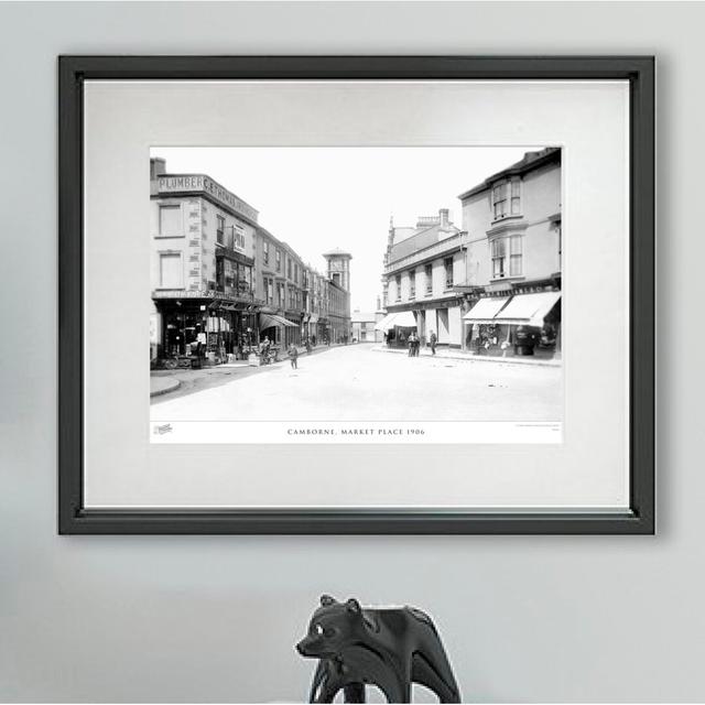 'Camborne, Market Place 1906' - Picture Frame Photograph Print on Paper The Francis Frith Collection Size: 40cm H x 50cm W x 2.3cm D on Productcaster.