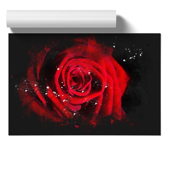 Red Rose Flower Vol.6 - Unframed Graphic Art East Urban Home Size: 21cm H x 30cm W x 0.1cm D on Productcaster.