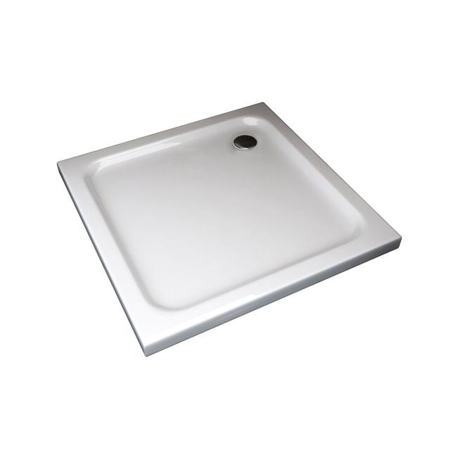 Gesualda 700 x 700 mm Plastic Shower Tray – Silver Ebern Designs on Productcaster.