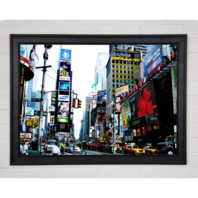 Times Square NYC - Print Ebern Designs Size: 42cm H x 59.7cm W x 1.5cm D on Productcaster.