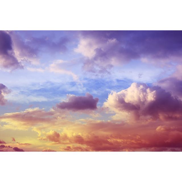 Beautiful Sunset Cloudscape by Blackred - No Frame Art Prints on Canvas 17 Stories Size: 81cm H x 122cm W on Productcaster.