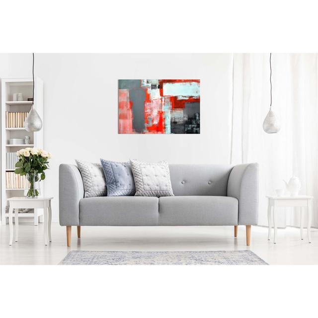 Office Art Abstract Art Painting Canvas Wall Art Picture Print Home Decor Panther Print Size: 51cm H x 76cm W, Colour: Red on Productcaster.