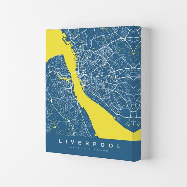 Liverpool I -Graphic Art Print on Paper Borough Wharf Format: Wrapped Canvas, Size: 42cm H x 29.7cm W x 4cm D on Productcaster.