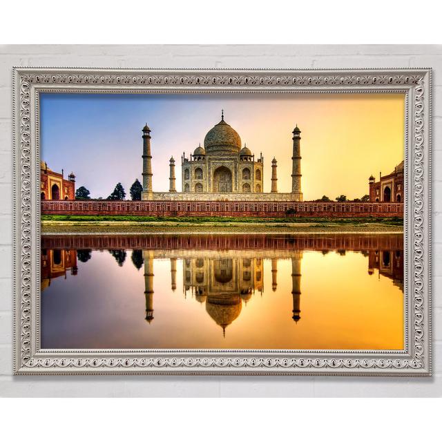 Taj Mahal India Framed Print Bright Star Size: 59.7cm H x 84.1cm W x 3cm D on Productcaster.