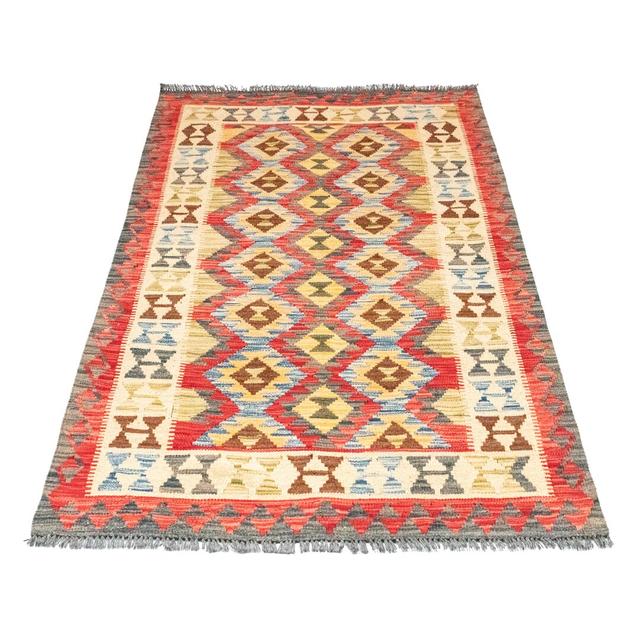 Lisa-Marie Oriental Handmade Rectangle: 145' X 103' Area Rug Bloomsbury Market on Productcaster.