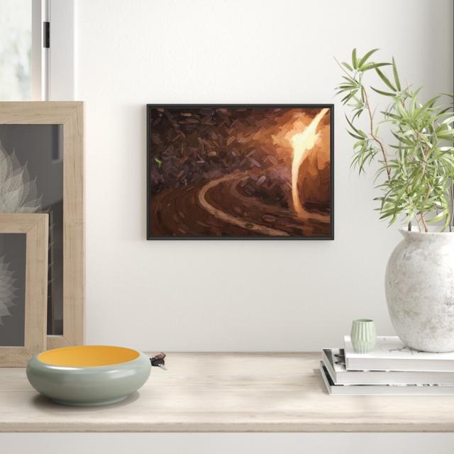 Gerahmtes Wandbild Planet SaturnWeltall East Urban Home Größe: 70 cm H x 100 cm B on Productcaster.