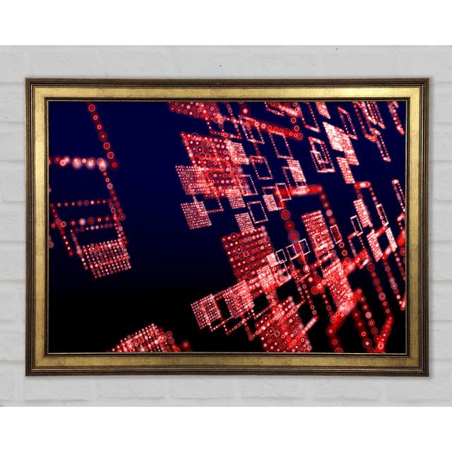 Red City Lights - Print Ebern Designs Size: 29.7cm H x 42cm W x 1.5cm D on Productcaster.