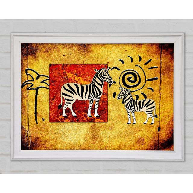 African Tribal Art 22 Framed Print Bright Star Size: 21cm H x 29.7cm W x 1.5cm D on Productcaster.