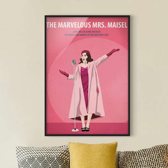 Movie Poster the Marvelous Mrs Maisel - Picture Frame Graphic Art on Paper Bilderwelten Frame Option: Black Framed, Size: 40cm H x 30cm W x 2cm D on Productcaster.