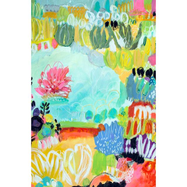 Whimsical Pond II by Karen Fields - Wrapped Canvas Art Prints Rosalind Wheeler Size: 46cm H x 30cm W x 3.8cm D on Productcaster.