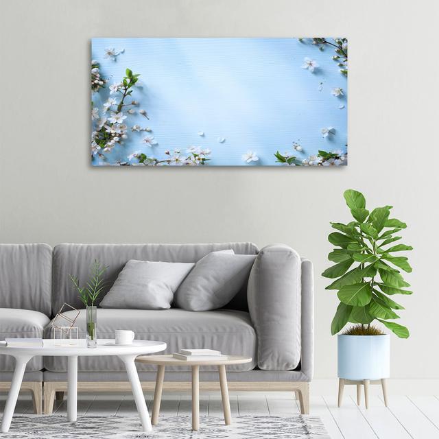 Kirschblüten Hintergrund - Ungerahmte Kunstdrucke auf Leinwand ModernMoments on Productcaster.