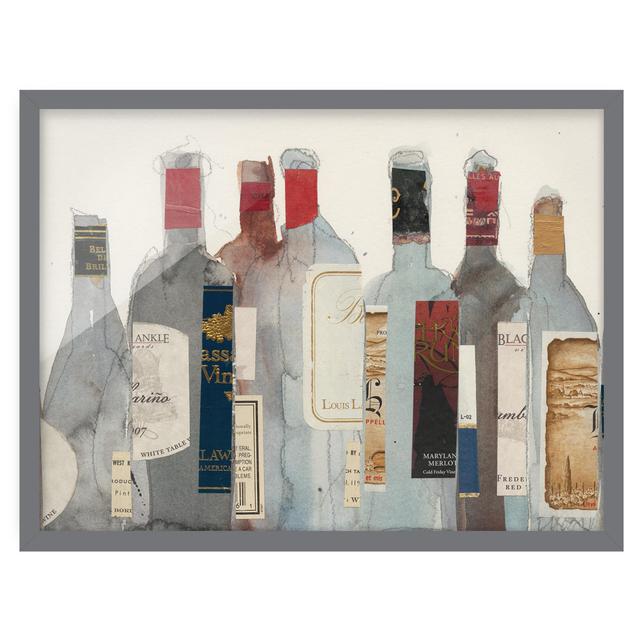 Wine and Spirits I - Picture Frame Painting Rosalind Wheeler Size: 70cm H x 100cm W x 2cm D, Frame Option: Grey Framed on Productcaster.