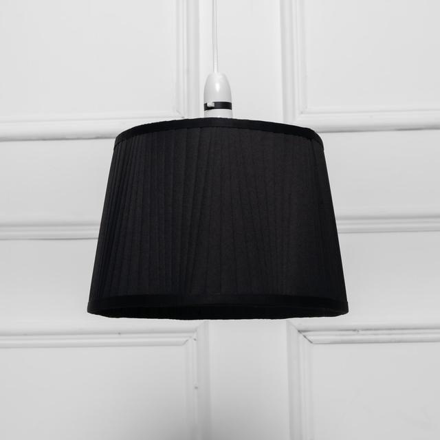 20Cm Silk/Shantung Empire Lamp shade Metro Lane Colour: Black on Productcaster.