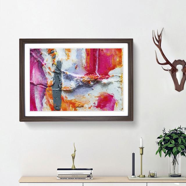 Abstract Vol.469 by S.Johnson - Picture Frame Painting Print on Paper East Urban Home Frame Option: Walnut Framed, Size: 45cm H x 63cm W x 2cm D on Productcaster.