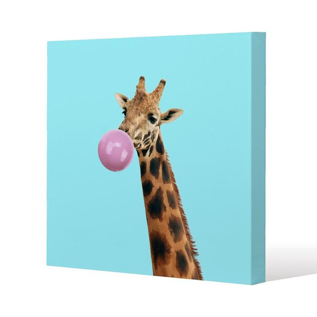 Bubble Gum On Color Background Canvas Print Andrew Lee on Productcaster.