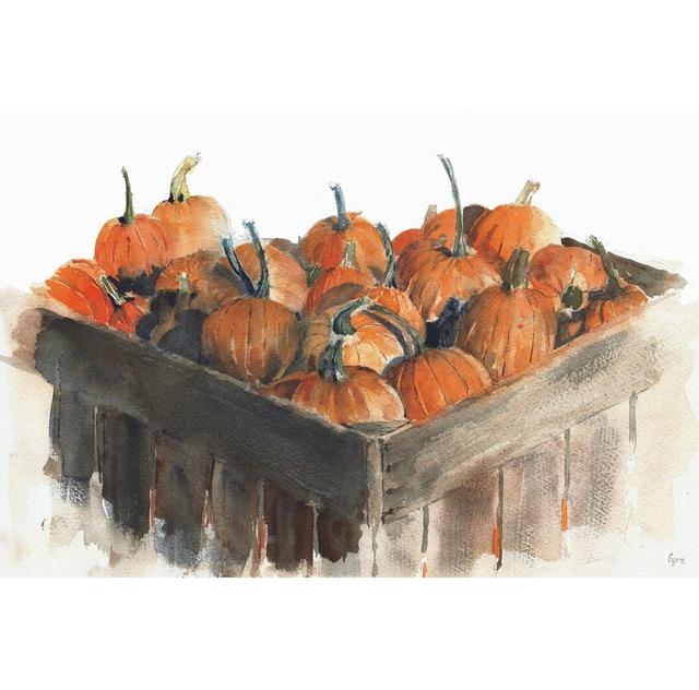 "Pumpkin Bounty" Oil Painting Print on Wrapped Canvas East Urban Home Size: 101cm H x 152cm W x 3.81cm D on Productcaster.