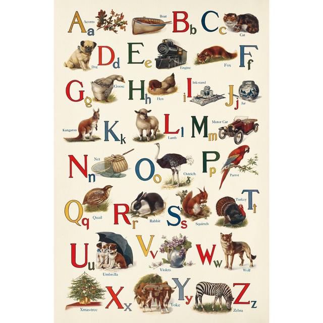 Schoolhouse Alphabet by Wild Apple Portfolio - Wrapped Canvas Print Zoomie Kids Size: 91cm H x 61cm W on Productcaster.