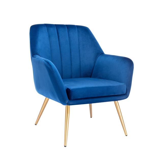 Hania Upholstered Dining Chair Blue Elephant Upholstery Colour: Blue on Productcaster.