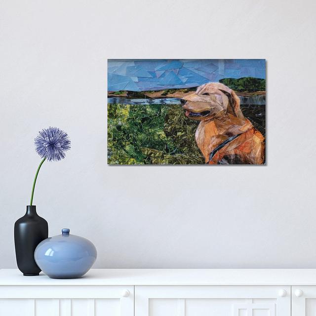 Dog by Albin Talik - Wrapped Canvas Print Rosalind Wheeler Size: 30.48cm H x 45.72cm W x 1.91cm D on Productcaster.