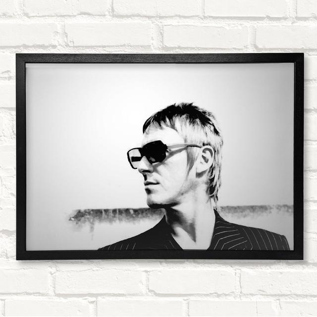 Paul Weller Shades - Closed Corner Frame Art Prints on Wood Latitude Run Size: 29.7cm H x 42cm W on Productcaster.