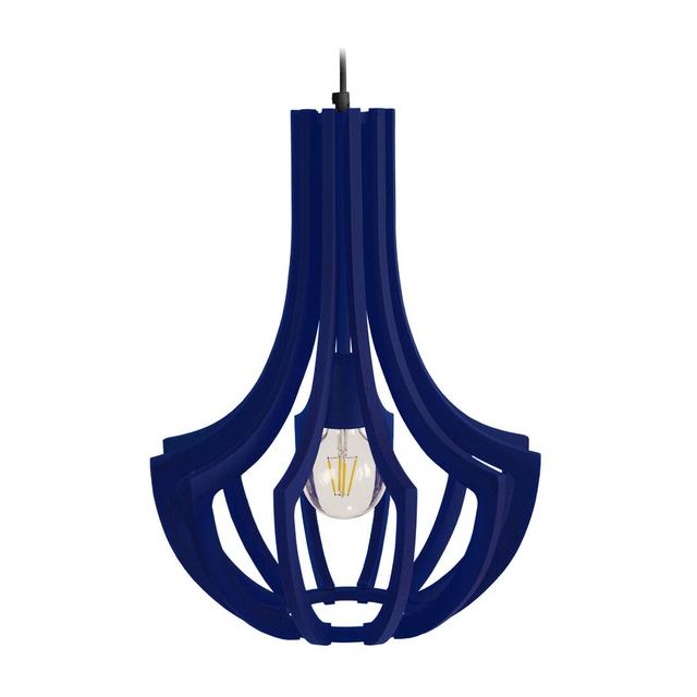 Hilley 1 - Light Geometric Pendant Brayden Studio Finish: Navy Blue on Productcaster.